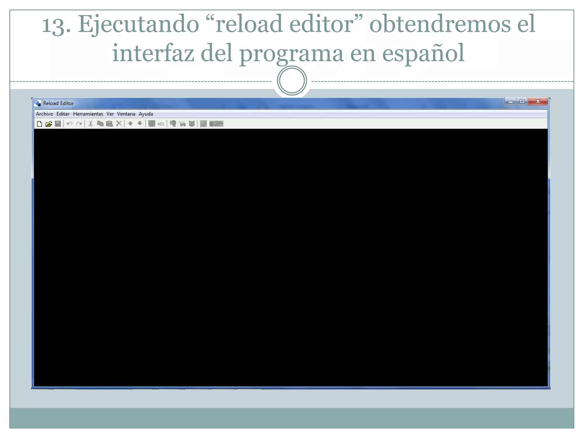 Pasos a seguir en la descarga, instalación y uso de reload editor ...