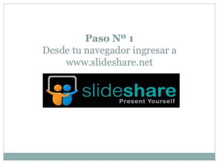 Pasos crear una cuenta de slideshare