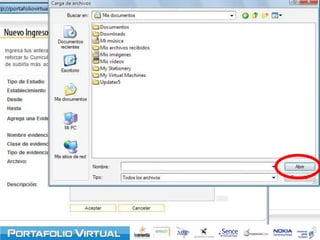 Ingresa los datos solicitados: establecimiento y años de estudio.Aquí puedes adjuntar una evidencia relacionada, como por ejemplo: diplomas, certificados, cursos.Agrega y clasifica tu evidencia asociada a tus estudios de acuerdo a los siguientes pasos: