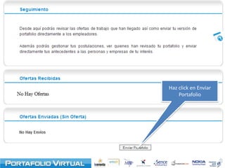 Ingresa en el link “Crear nuevo portafolio” del Menú 