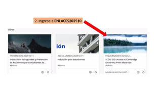 2. Ingrese a ENLACES202510
 