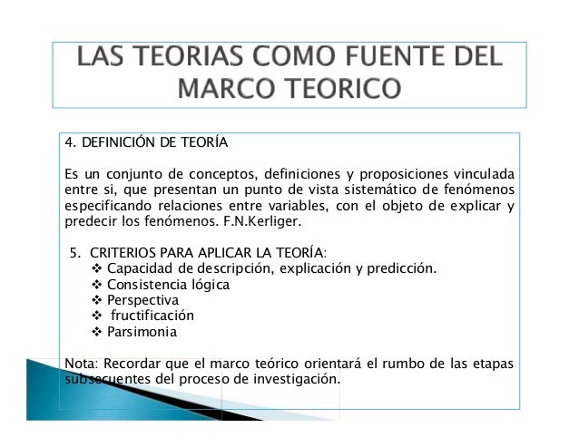 Pasos para construir un marco teorico