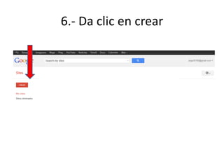 6.- Da clic en crear
 
