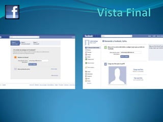 Pasos para crear una cuenta en facebook | PPTX