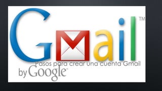 Pasos para crear una cuenta Gmail

 