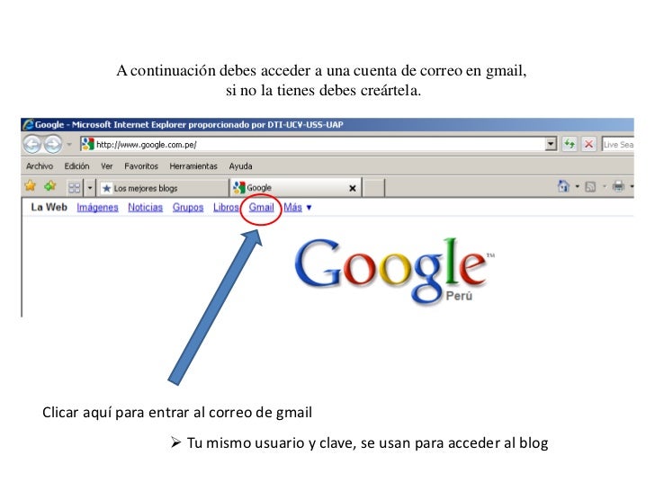 Resultado de imagen para pasos para ingresar a blogger