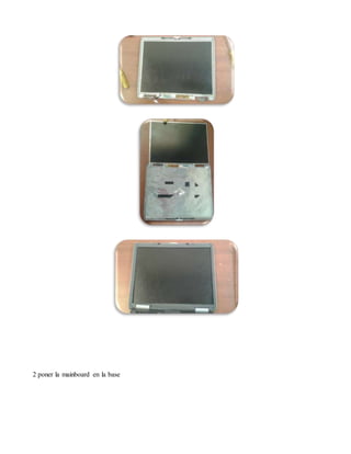 2 poner la mainboard en la base
 