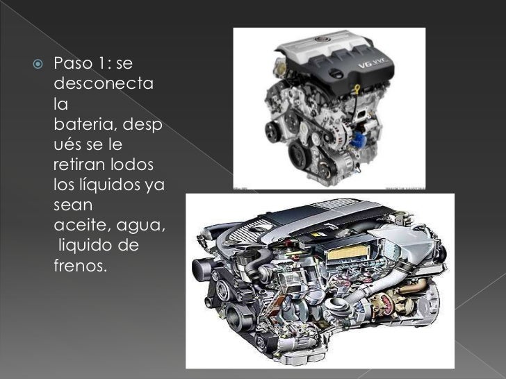 Pasos para desarmar un motor de combustión interna