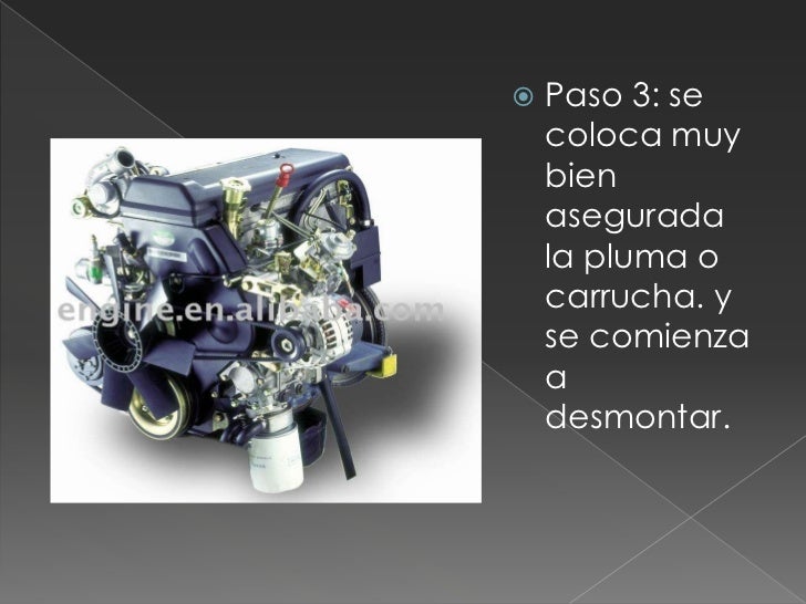 Pasos para desarmar un motor de combustión interna