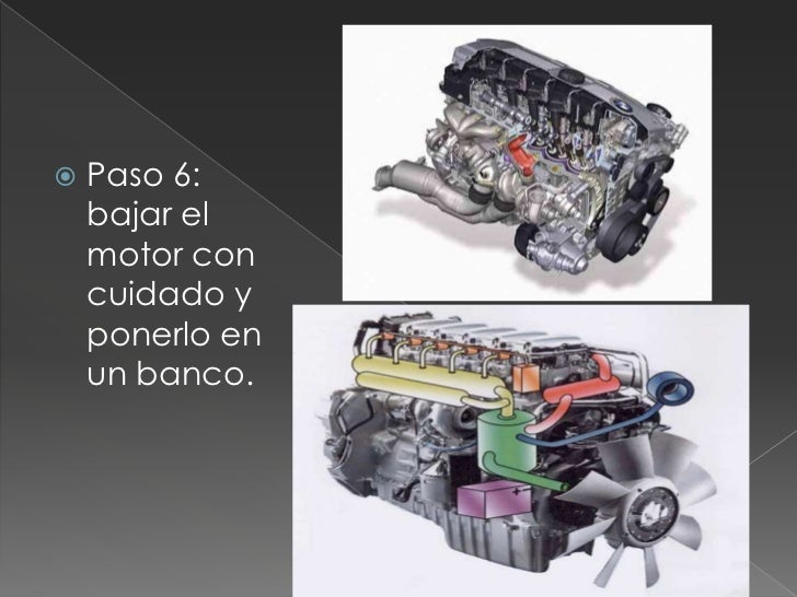 Pasos para desarmar un motor de combustión interna