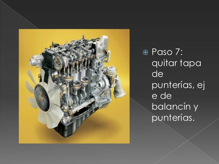Pasos para desarmar un motor de combustión interna