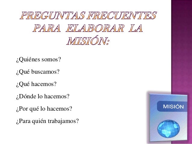 Pasos para elaborar misión y visión