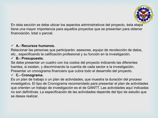 Pasos para elaborar un proyecto de investigacion | PPTX