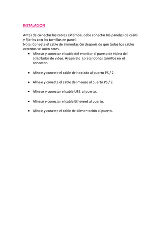 Pasos para ensamblar un computador