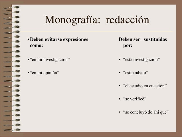Pasos para hacer una monografia