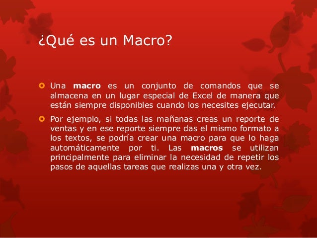 Como hacer un macro en excel