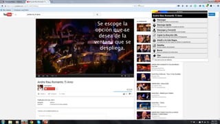 Se escoge la
opción que se
desea de la
ventana que se
despliega.
 