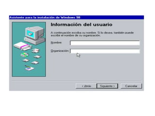Pasos para instalar windows 98 | PPTX