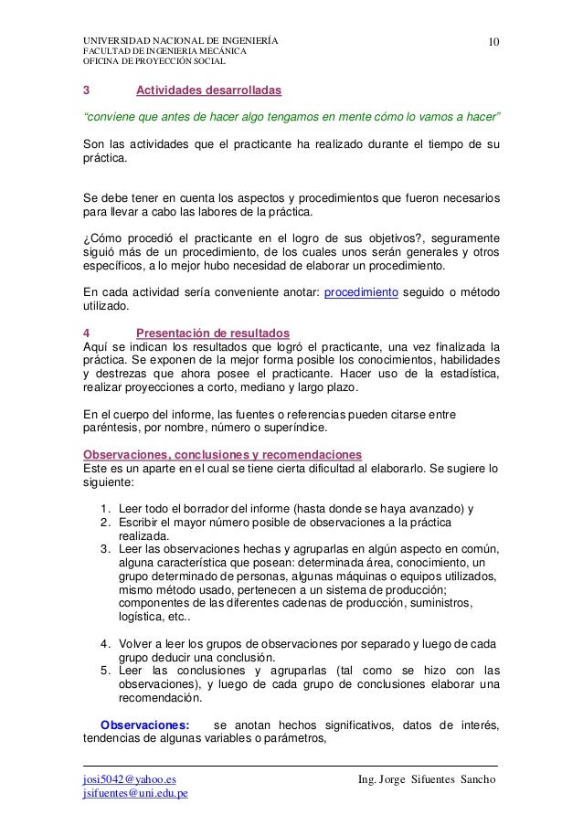 Pasos para la elaboracion del informe de ppp