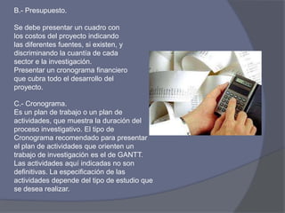 Pasos para la elaboracion de un proyecto de investigacion | PPTX