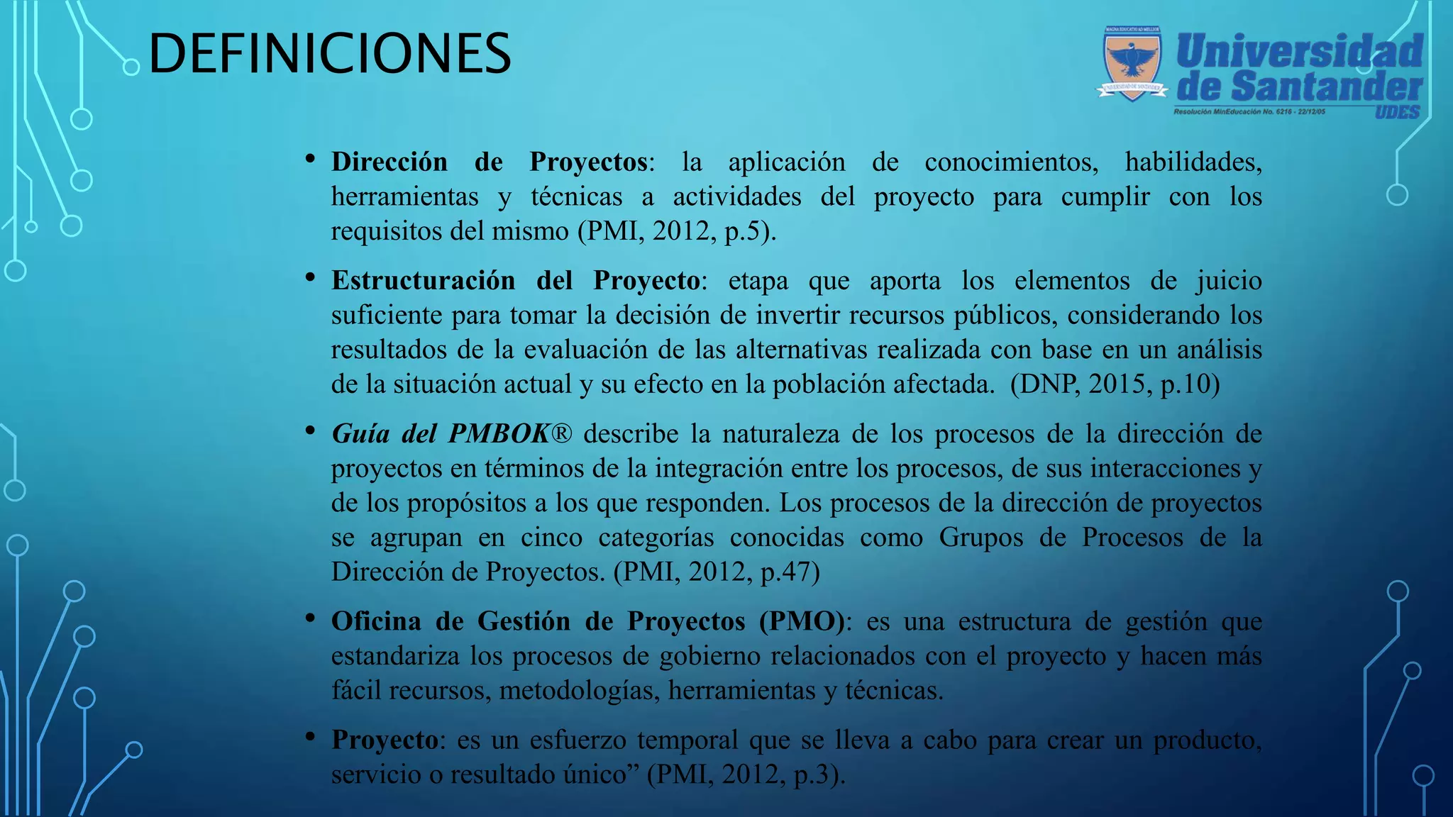 Pasos para la elaboracion de un proyecto segun la pmbok | PPT