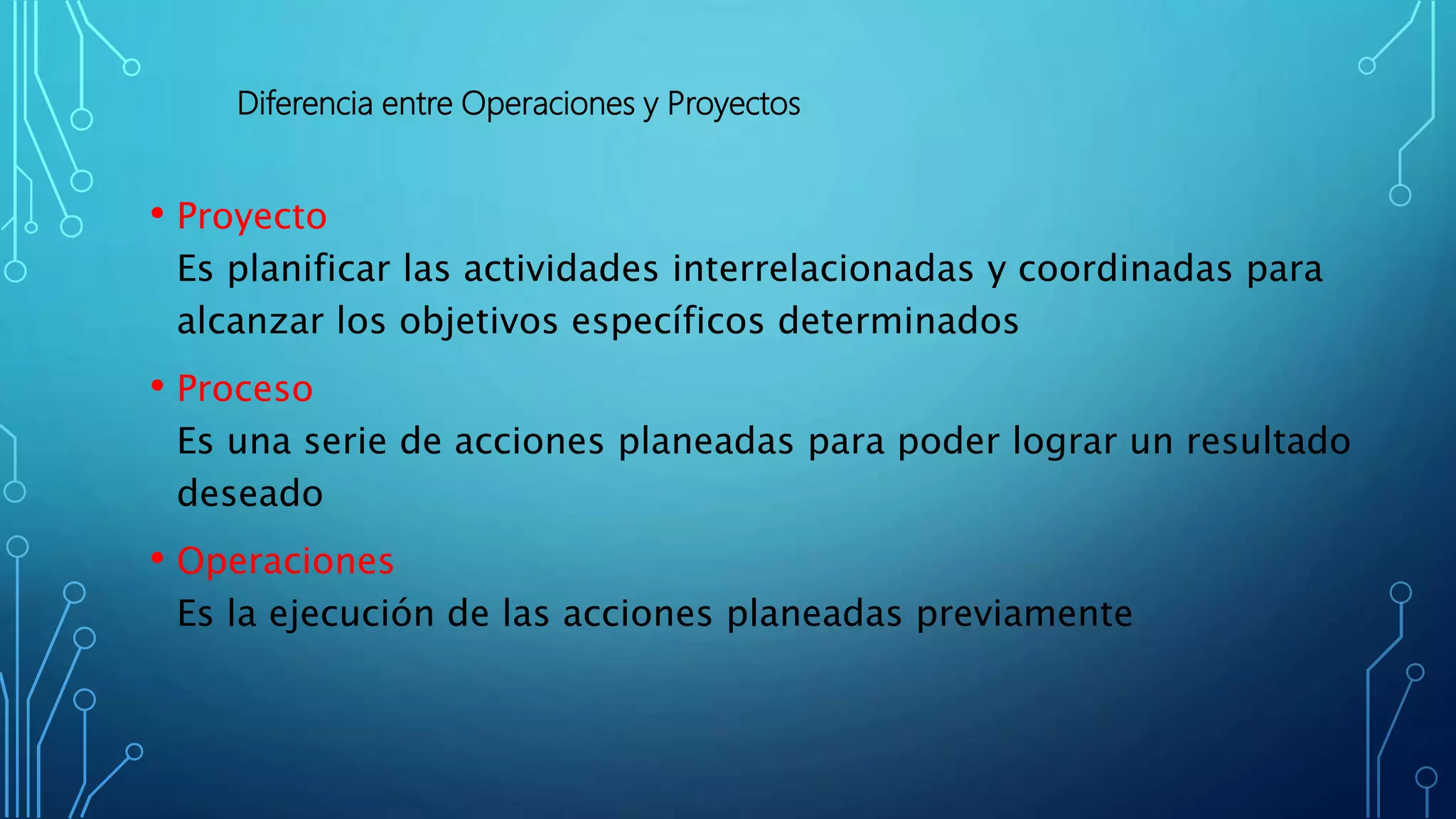 Pasos para la elaboracion de un proyecto segun la pmbok | PPT
