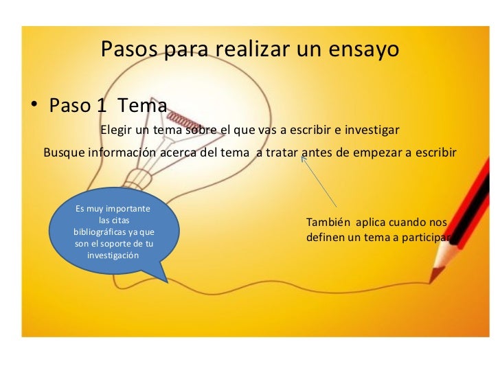 Pasos para realizar un ensayo FyA