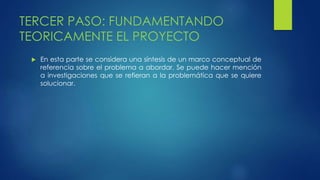 Pasos para realizar un proyecto de innovacion | PPTX