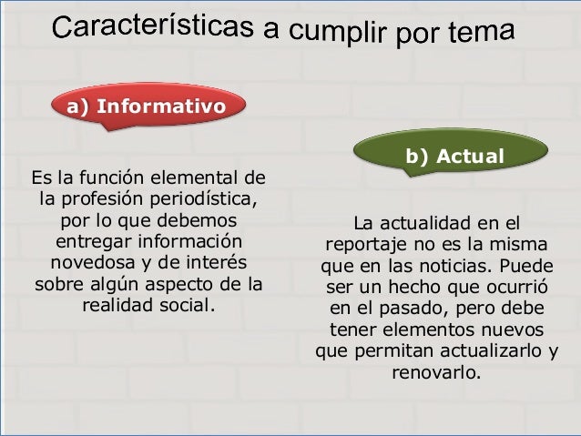 Pasos para realizar un reportaje