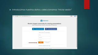  Introducimos nuestros datos y seleccionamos “Iniciar sesión”
 