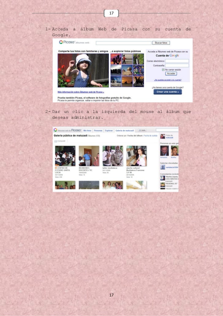 Pasos para utilización de picasa