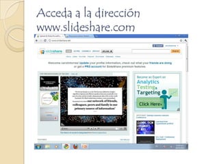 Pasos para utilizar slideshare