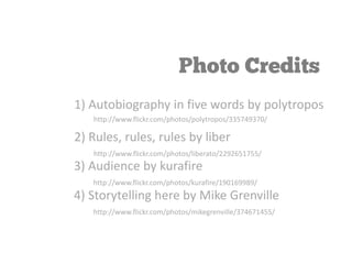 your presentation
is an OPPORTUNITY to
 