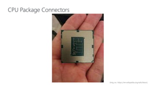 CPU Package Connectors
(Img src: https://en.wikipedia.org/wiki/Xeon)
 