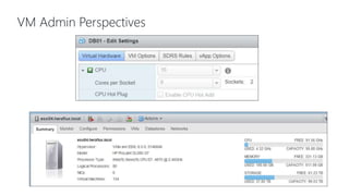 VM Admin Perspectives
 