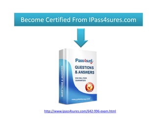 Become Certified From IPass4sures.com
http://www.ipass4sures.com/642-996-exam.html
 