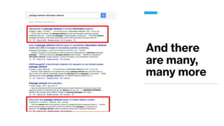 And there
are many,
many more
 