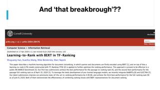 And ‘that breakbrough’??
 