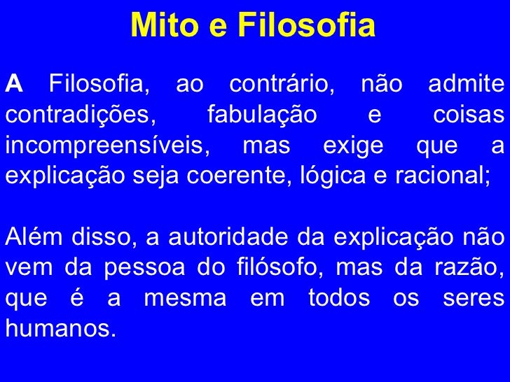 Tal Como A Filosofia O Mito Revela Exceto
