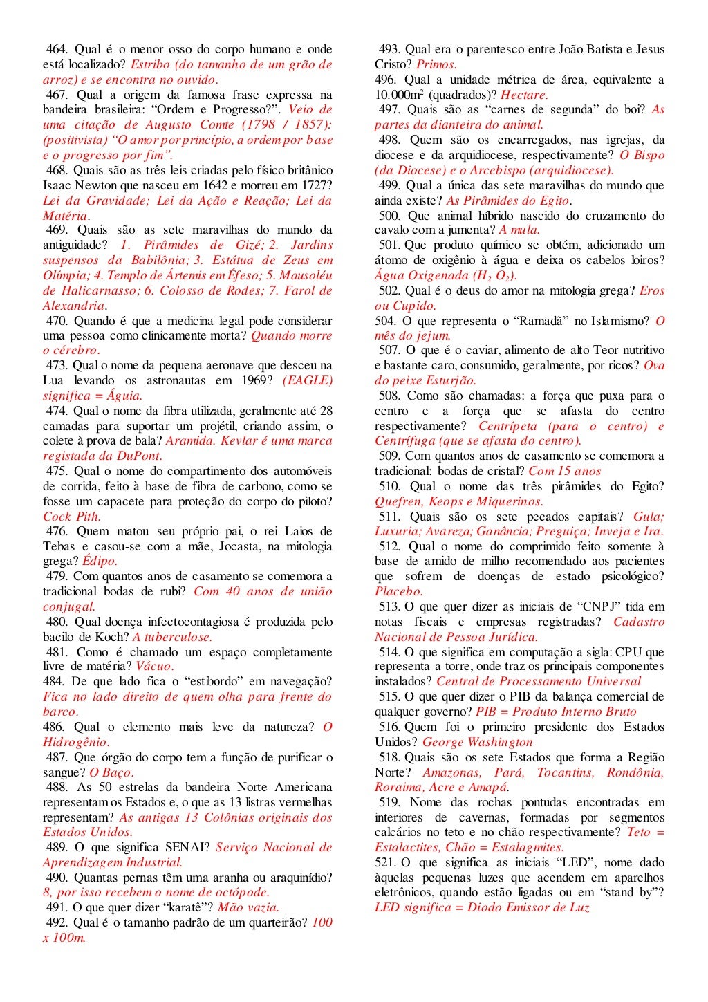 Perguntas Para Passa Ou Repassa De Lingua Portuguesa