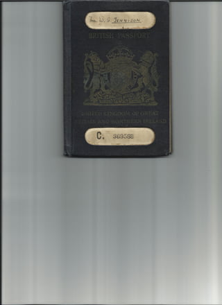 Passaporte de William George Jennison