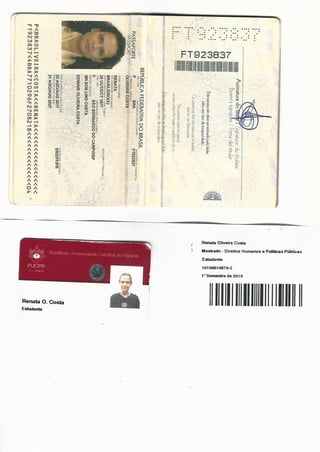 Passport Page Renata Oliveira Costa
