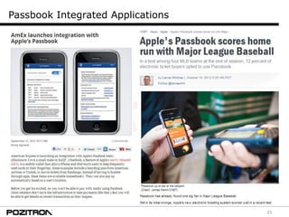 15
Passbook Integrated Applications
 
