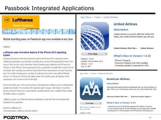 16
Passbook Integrated Applications
 