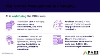 AI Impacts on the DBA: SQL Server Monitoring with Datavail TechBoost | PPTX