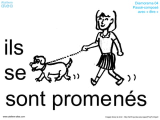 Diamorama 04
                                                            Passé-composé
                                                              avec « être »




ils
se
sont prome nés
www.ateliers-alea.com   Images libres de droit : http://tell.fll.purdue.edu/JapanProj/FLClipart
 