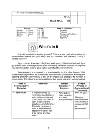 Communicative Strategies Oral Communicat | PDF