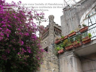 Villa Ebe (anche nota come Castello di Pizzofalcone) è una palazzina
neogotica che sorge sul fianco occidentale del Monte Echia a Napoli, in
cima alle antiche rampe di Pizzofalcone.
 