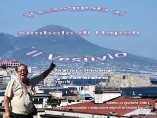 Fotografie elaborazioni e sudorazione originali di Antonio Florino Per arrivare al Cratere bisogna passare nel Parco Nazionale del Vesuvio Automatico eccetto la  slide 2 