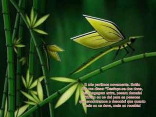 E nós partimos novamente. EntãoEle me disse: "Desfaça-se dos dons, são bagagem extra, pesam demais!"Então eu os dei para as pessoas que encontramos e descobri que quanto mais eu os dava, mais eu recebia!